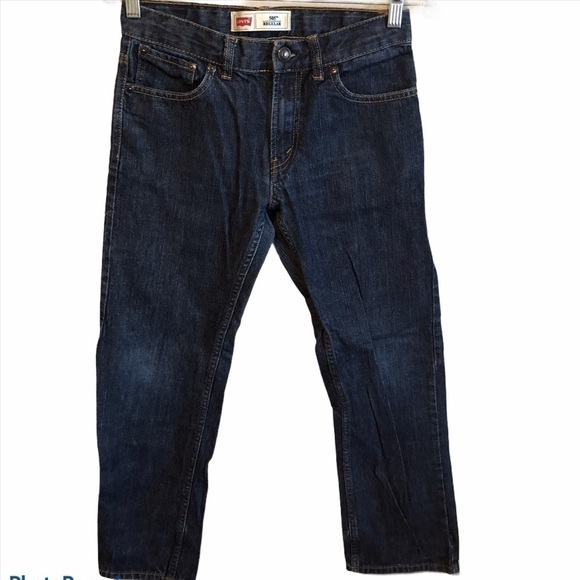 Levi’s Boys 505s Regular Staright Jeans Sz 12 - Picture 1 of 9